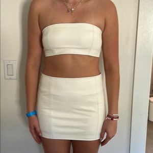 Camila Coelho Leather Set in White